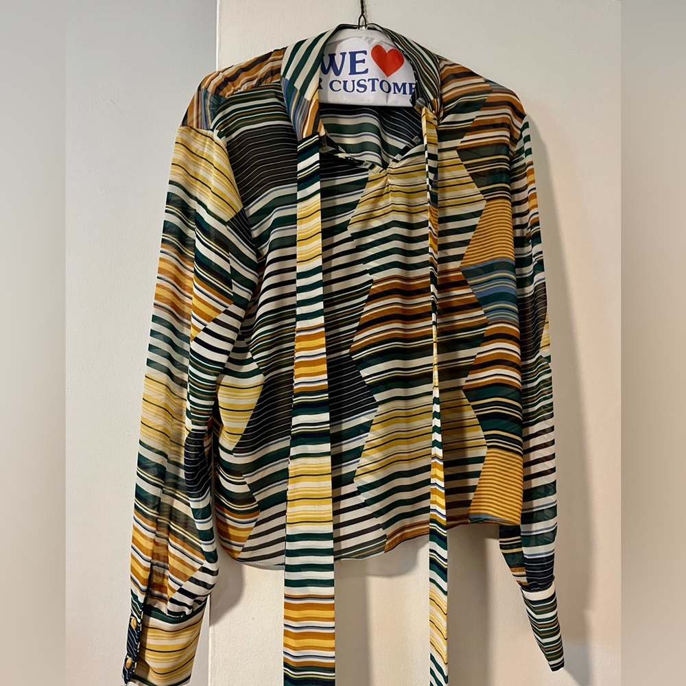 Designer blouse with tie